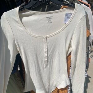 NWT American Eagle cream bodysuit